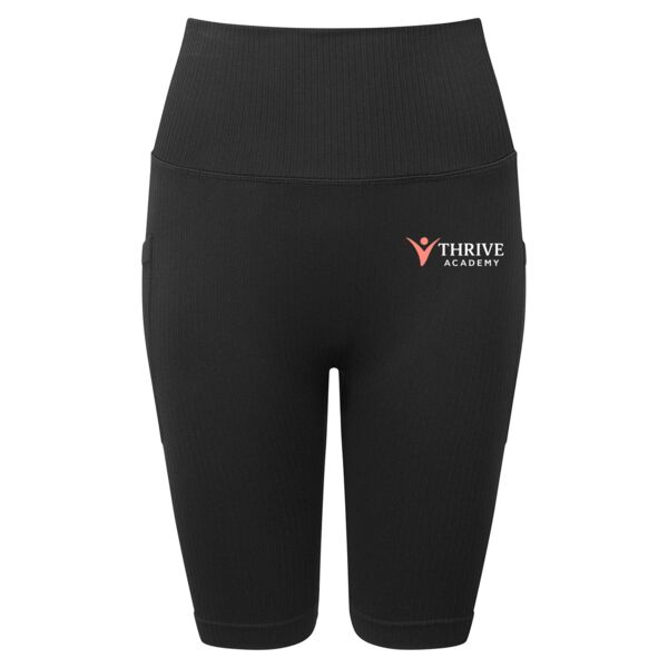 Women’s Ribbed Seamless '3D Fit' Cycle Shorts Thumbnail